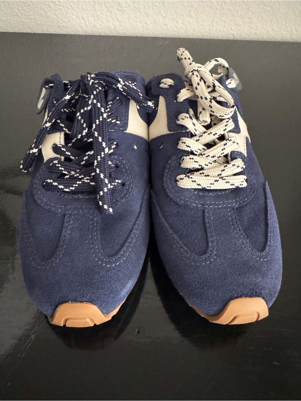 Larroudé Stella Indigo Suede & Napa Leather Mule Sneaker - Picture 7 of 16